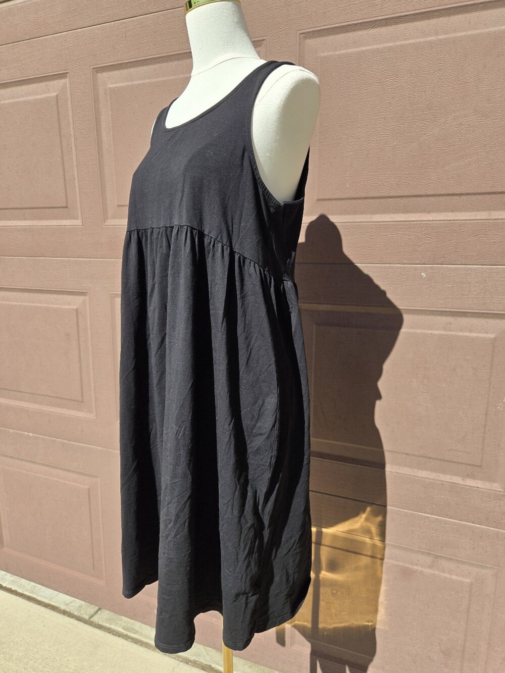 H&M MAMA Black Sleeveless Maternity Midi Dress – Size Large